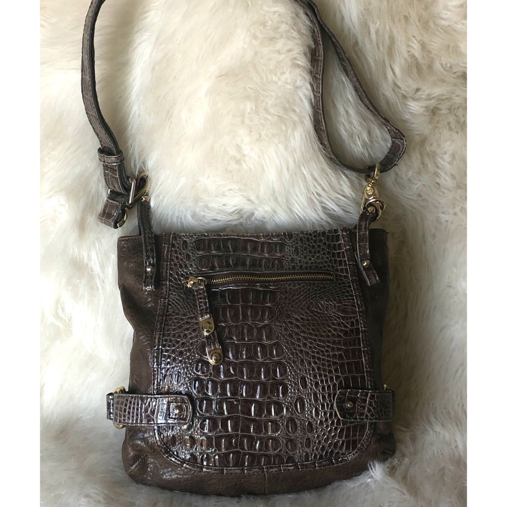 Jessica Simpson Faux Gator Vegan Leather Crossbody